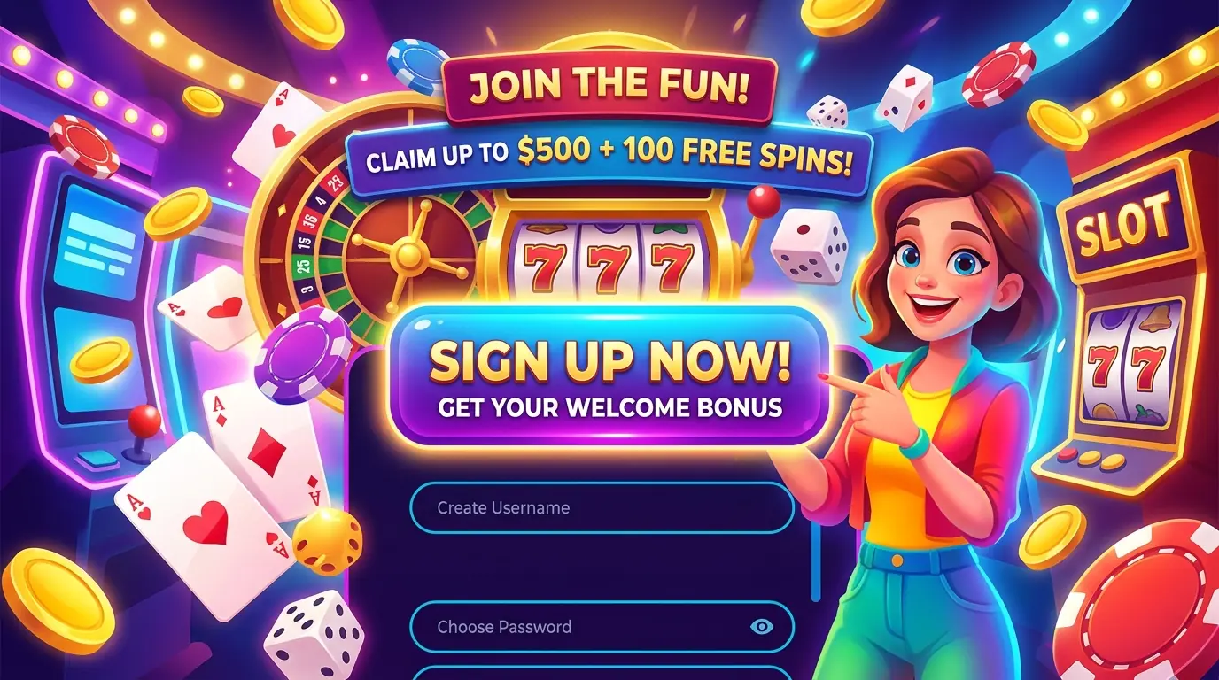 Pink sign up